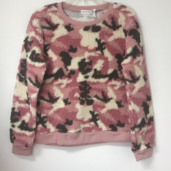Full Tilt Pink Camo Teddy sweatshirt Sz M - Picture 7 of 10